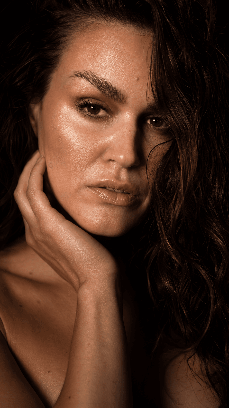 Mysterious editorial portrait from the Prompt Library