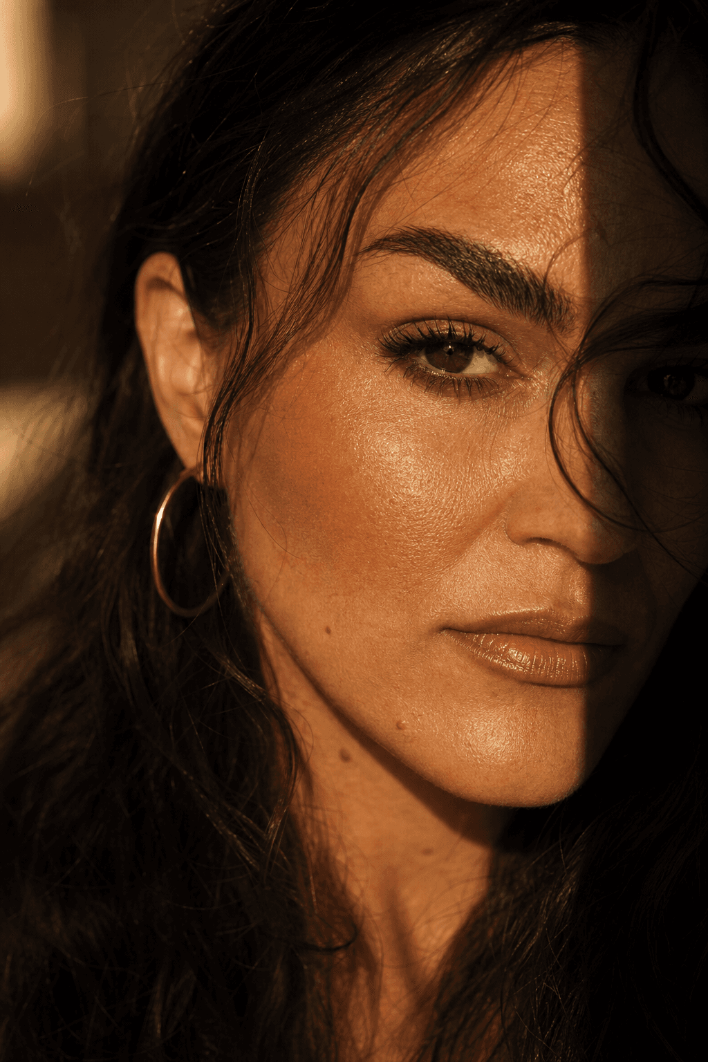 Golden Hour Fragments · Sunlit Half, Sandra's AI photo example