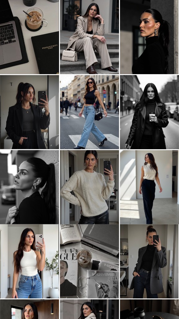 Your grid after — cohesive brand feed